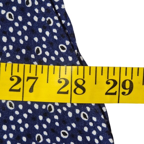 Steve’s Jeans Women’s Navy/White Top L Minimalist Chic Monochrome Patterncore - Picture 12 of 13